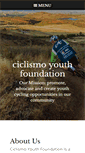Mobile Screenshot of ciclismoyouthfoundation.org