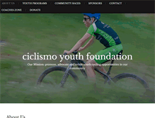 Tablet Screenshot of ciclismoyouthfoundation.org